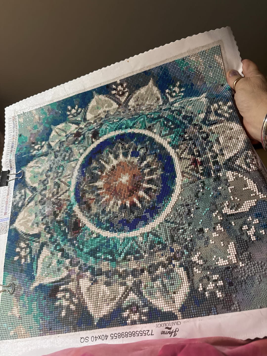 Customer photo review of Mandala - Premium Diamond Painting Kit