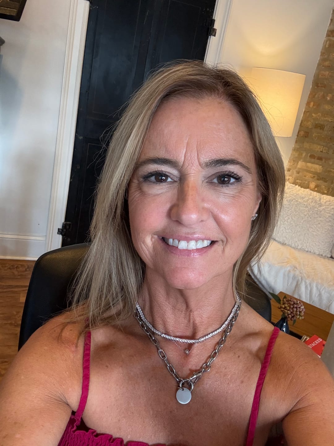 Customer photo review of Mercer Slider Tennis Necklace