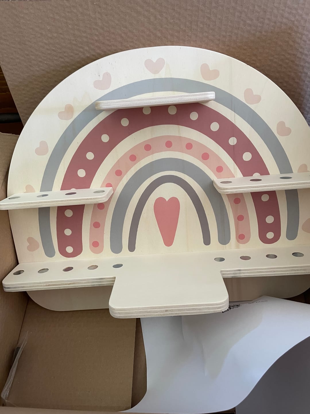 Customer photo review of Tonie Regal aus Holz, Toniebox Regal personalisiert Regenbogen 5