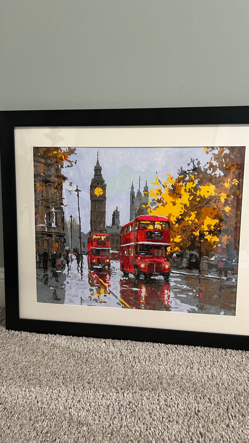 Customer photo review of Cozy evening | Paint by Number