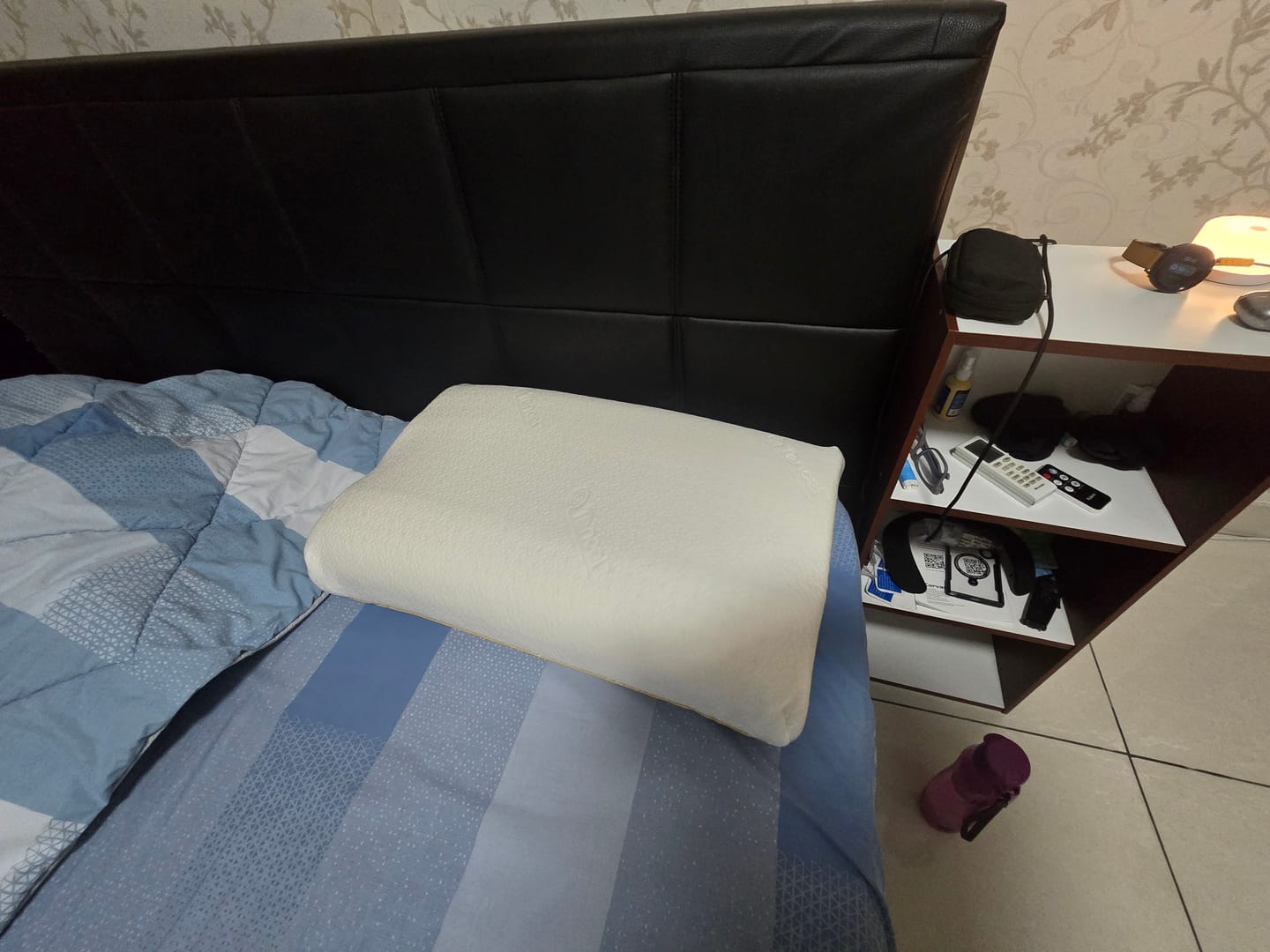 Customer photo review of Getha Contour Latex Pillow (Cotton Fabric / Tencel Fabric)