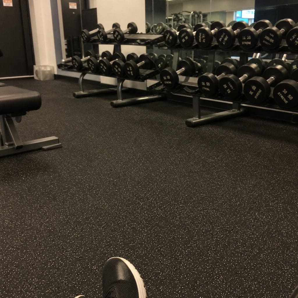 Customer photo review of Gym Flooring Rolls UK | Rubber Roll 1m Wide | Cut to Length