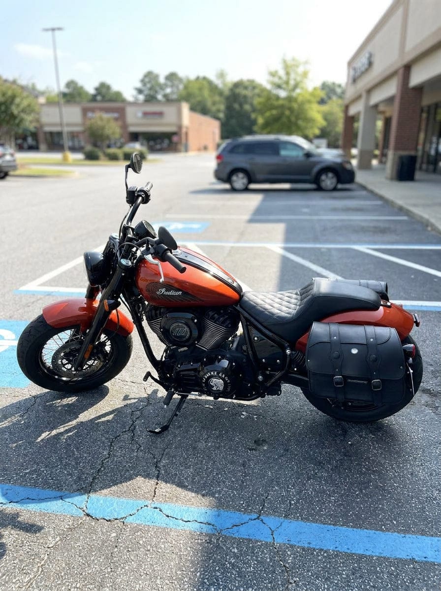 Customer photo review of 34L - ArrowHead Large Indian Chief Motorcycle Saddlebags
