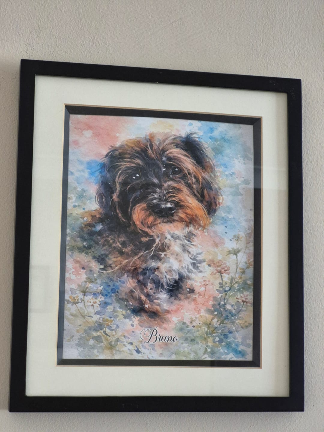 Customer photo review of Watercolour -  Personalised Poster