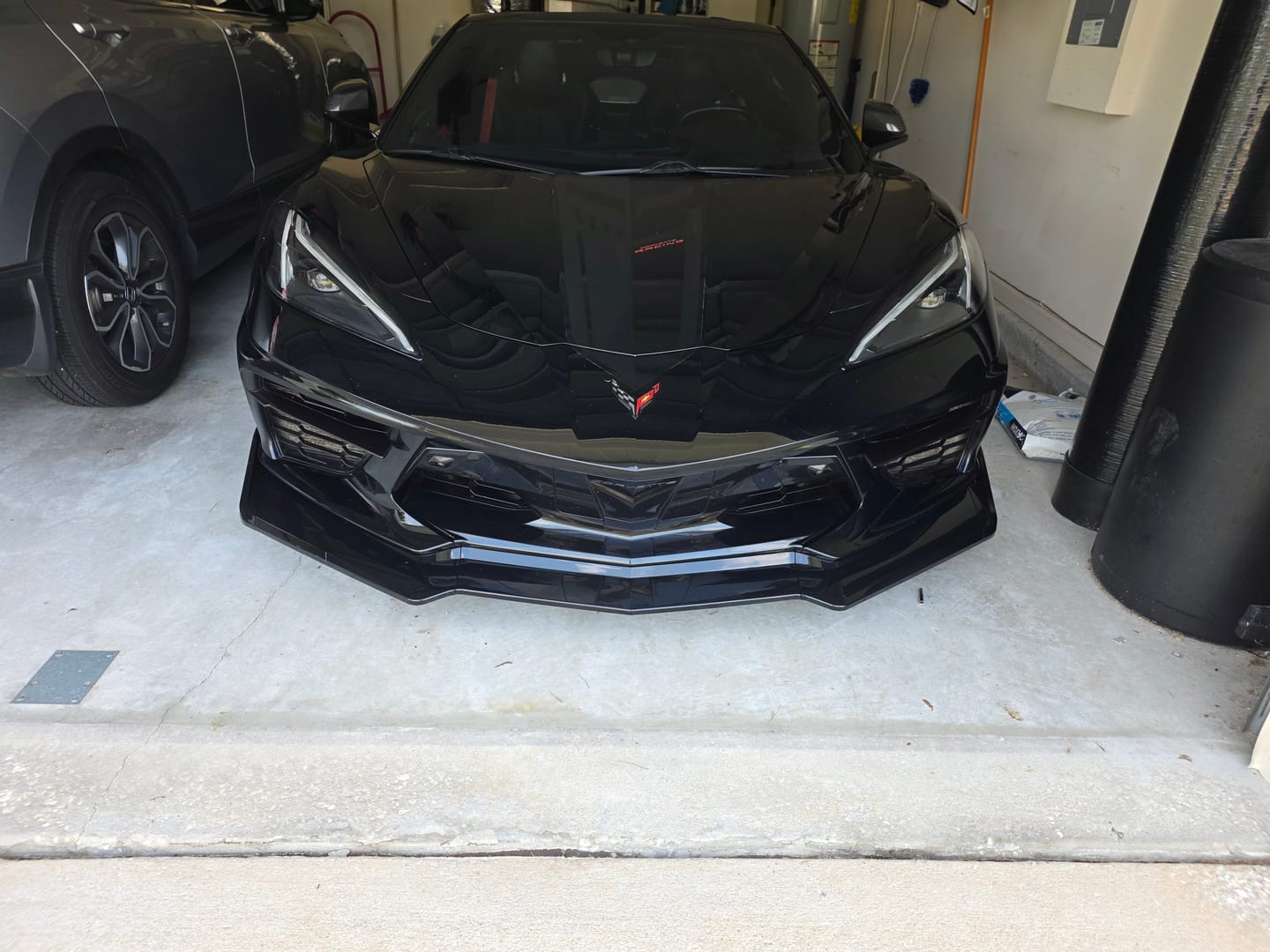 Customer photo review of Corvette C8 Stingray Front Splitter [5-Piece Extended Version]