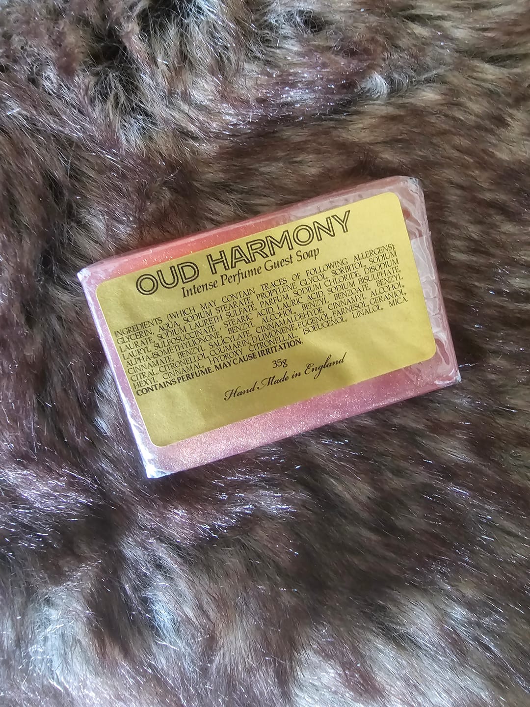 Customer photo review of Oud Harmony Perfume Infused Soap Bar