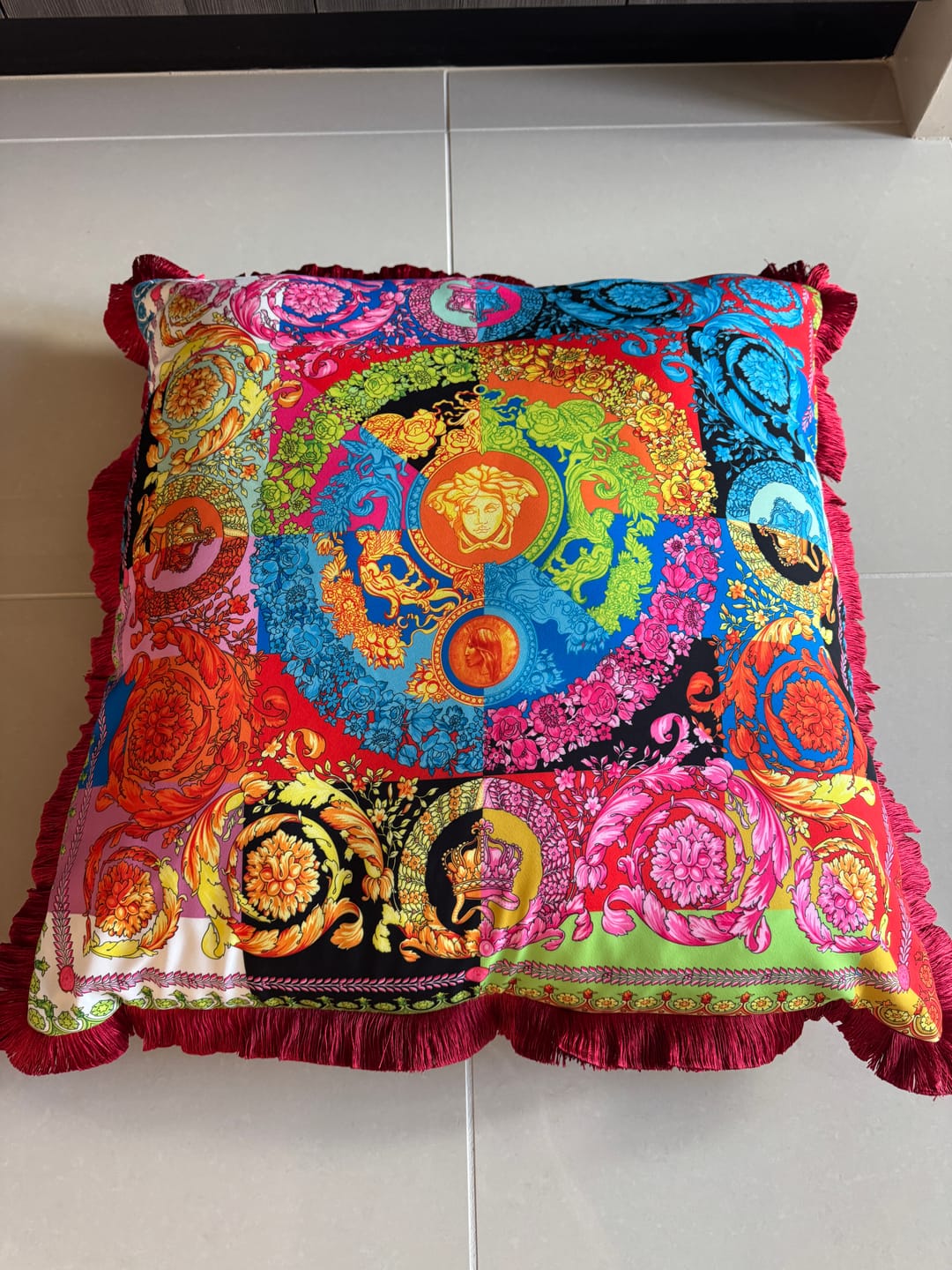 Customer photo review of Colorful Baroque Pattern Italian Fabric by Metre