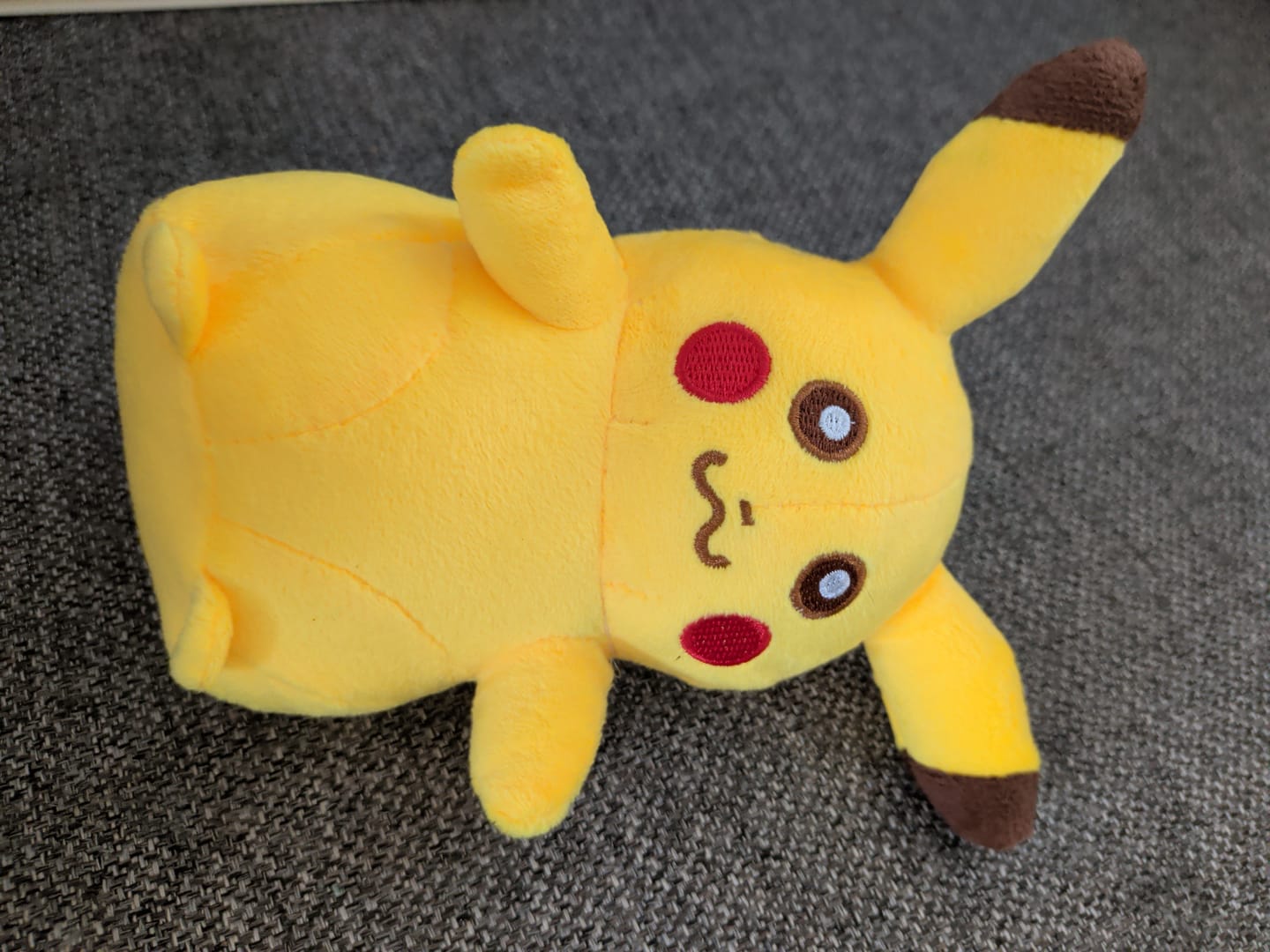 Customer photo review of Giant Pikachu Pokemon Plush