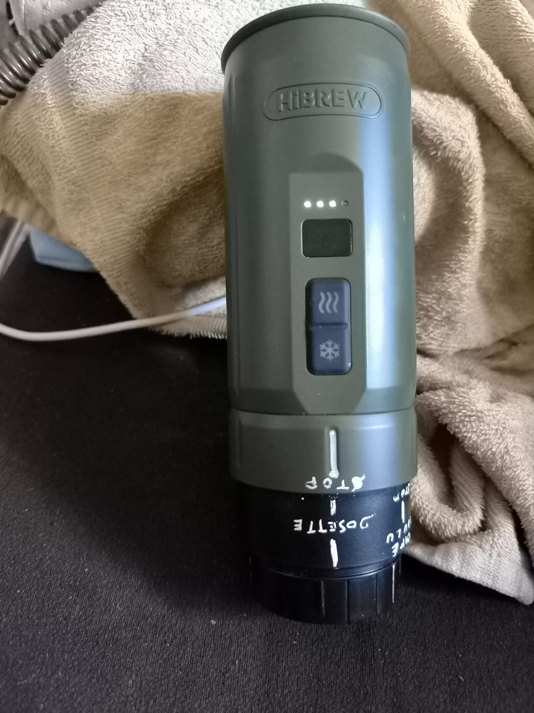 Customer photo review of Machine Expresso Portable Chauffante H4C