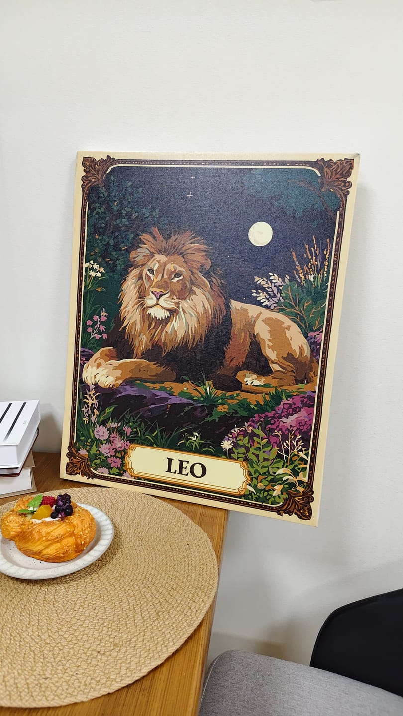 Customer photo review of Leo | Paint by Number