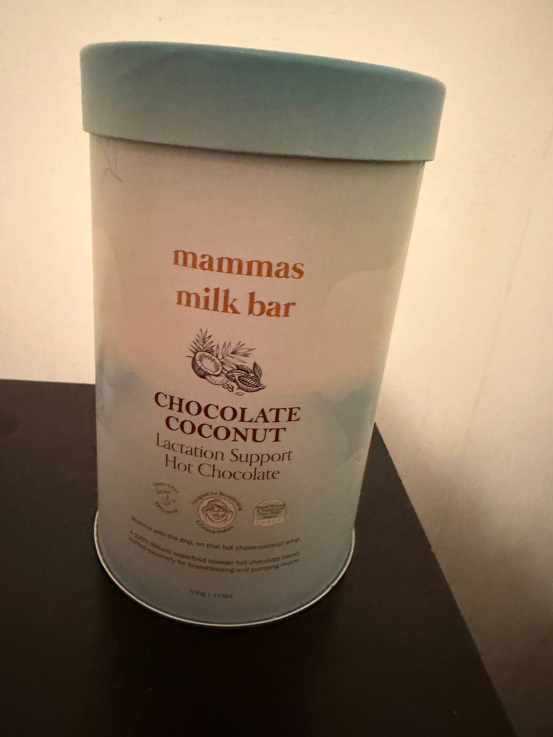 Customer photo review of Lactation Hot Chocolate - Coconut Chocolate
