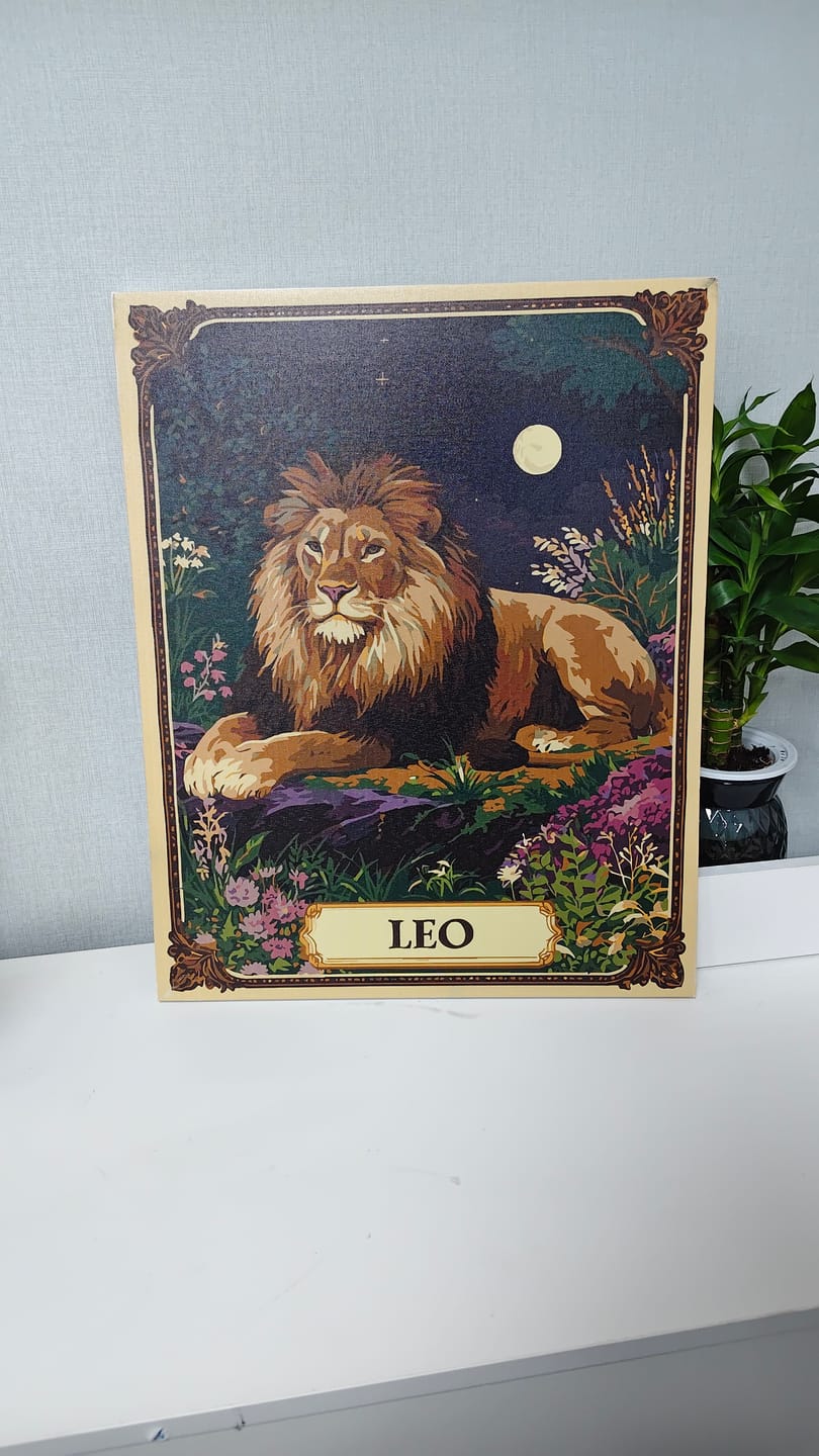 Customer photo review of Leo | Paint by Number