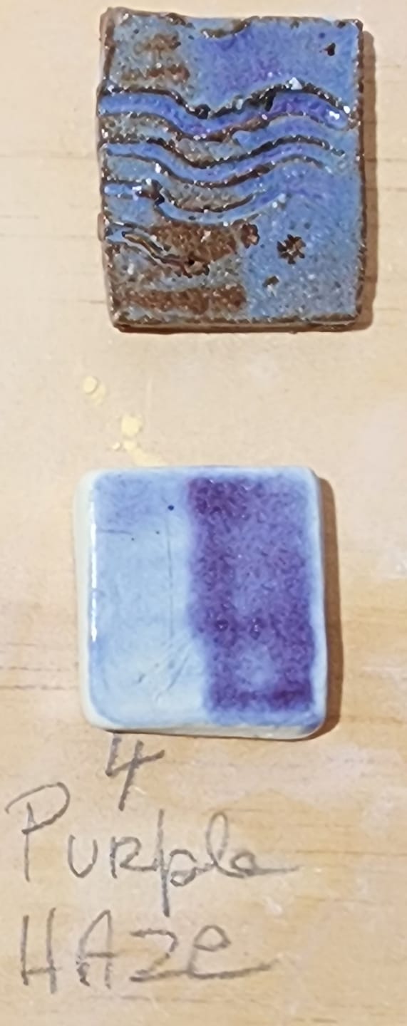 Customer photo review of Abbots Purple Haze Midfire Glaze