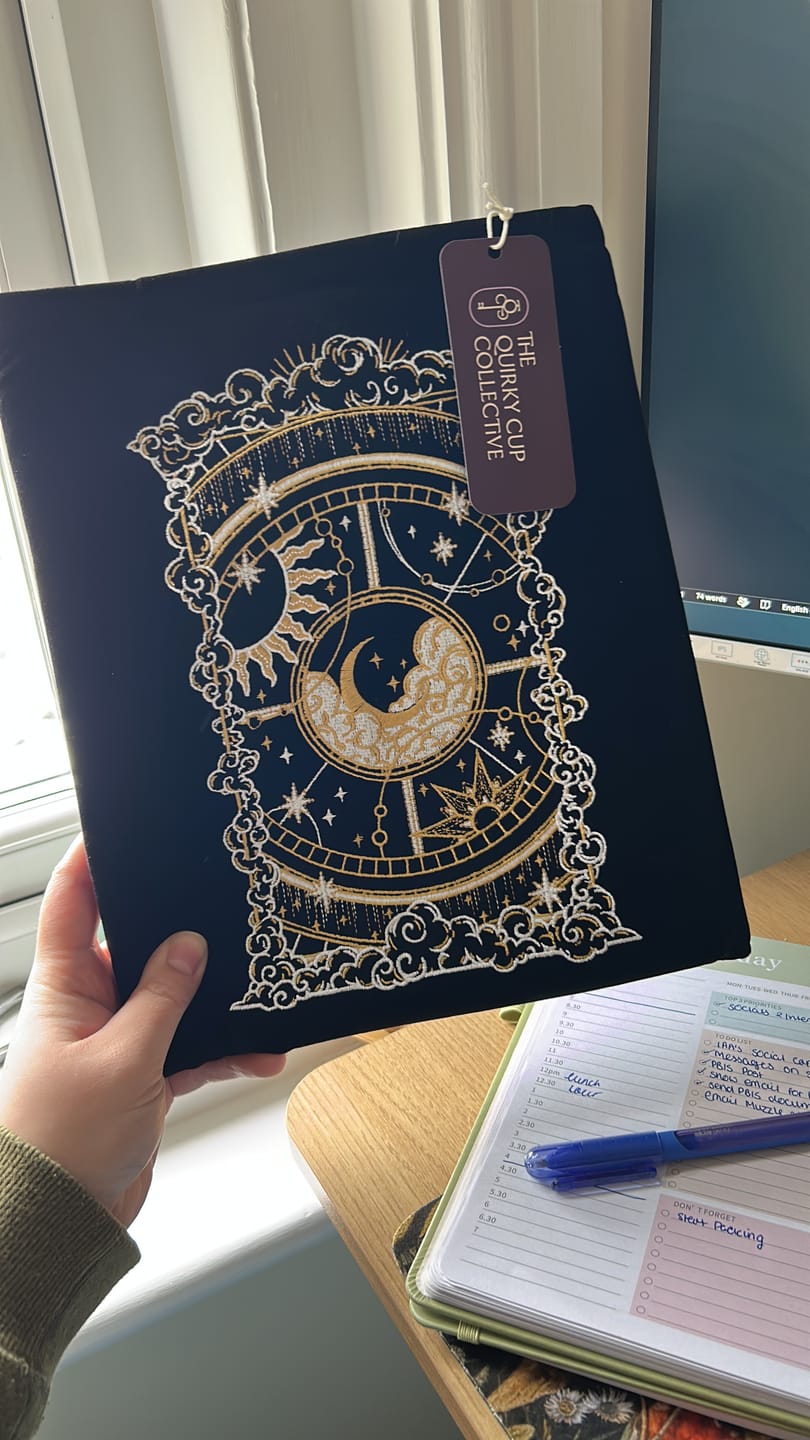 Customer photo review of Otherworldly Book Sleeve- Black