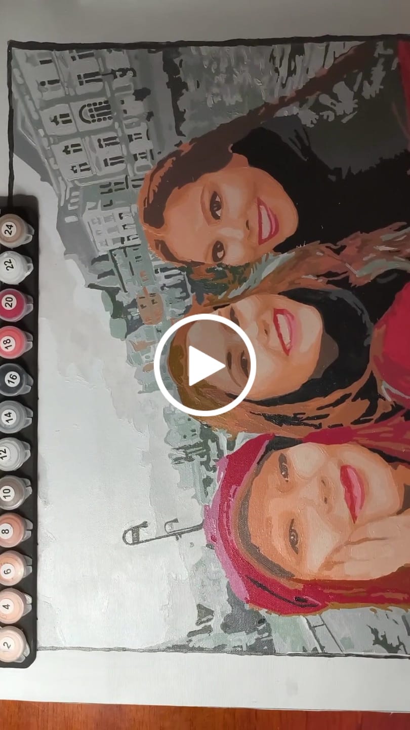 Customer video review of Custom Paint By Numbers Kit | Just Upload Your Photo!