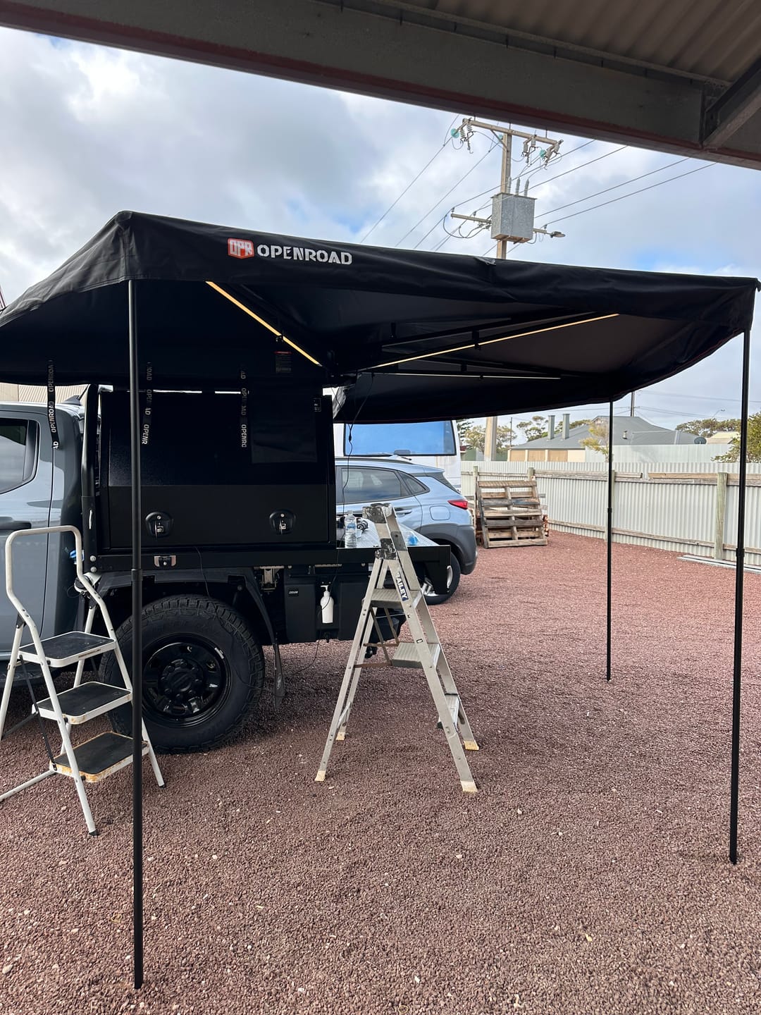 Customer photo review of OPENROAD  270 Free Standing Awning for Camping