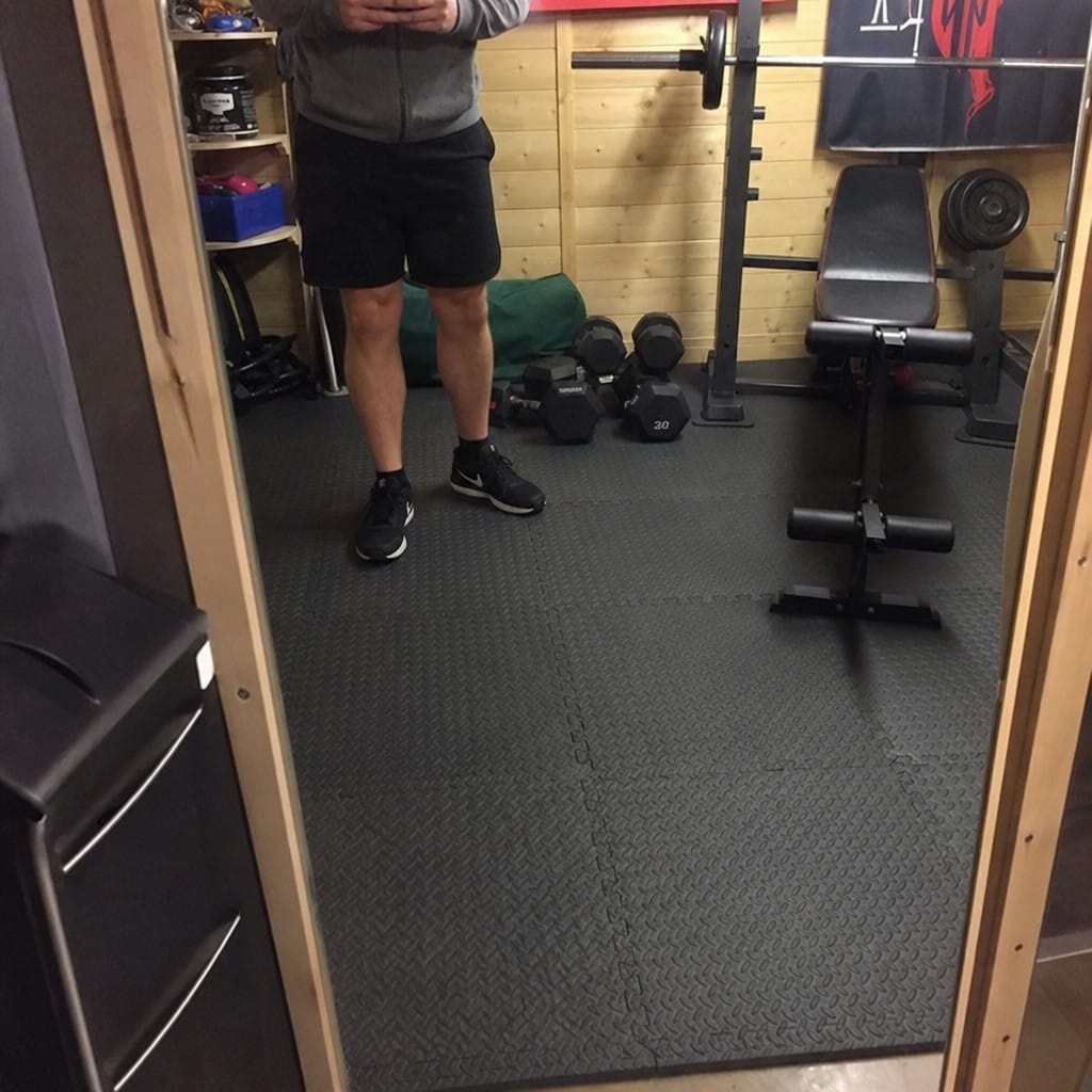 Customer photo review of Anti Fatigue Gym Mats UK | EVA Interlocking Tiles | 610mm