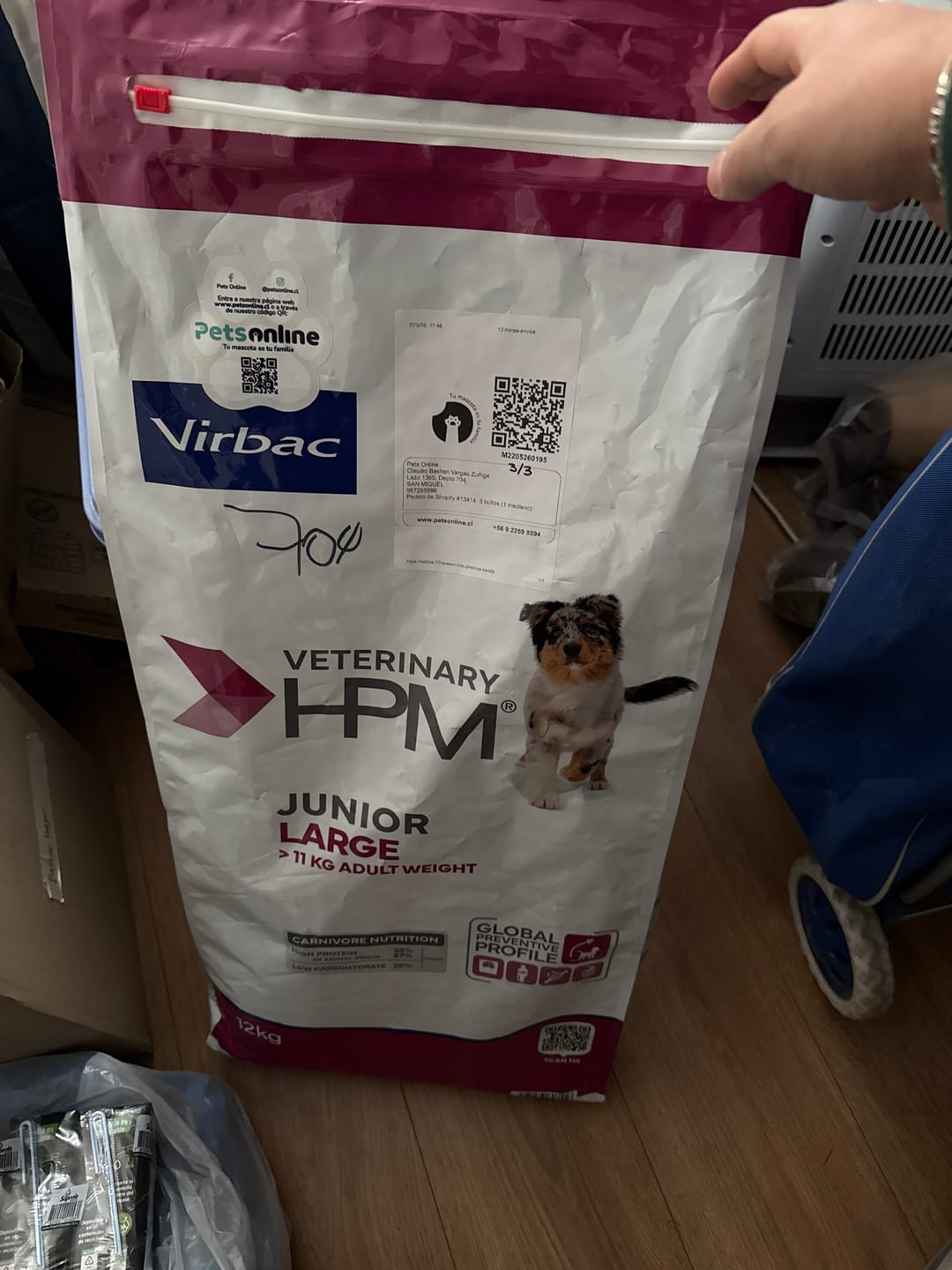 Customer photo review of HPM Virbac Dog Junior Special Large 12 kg