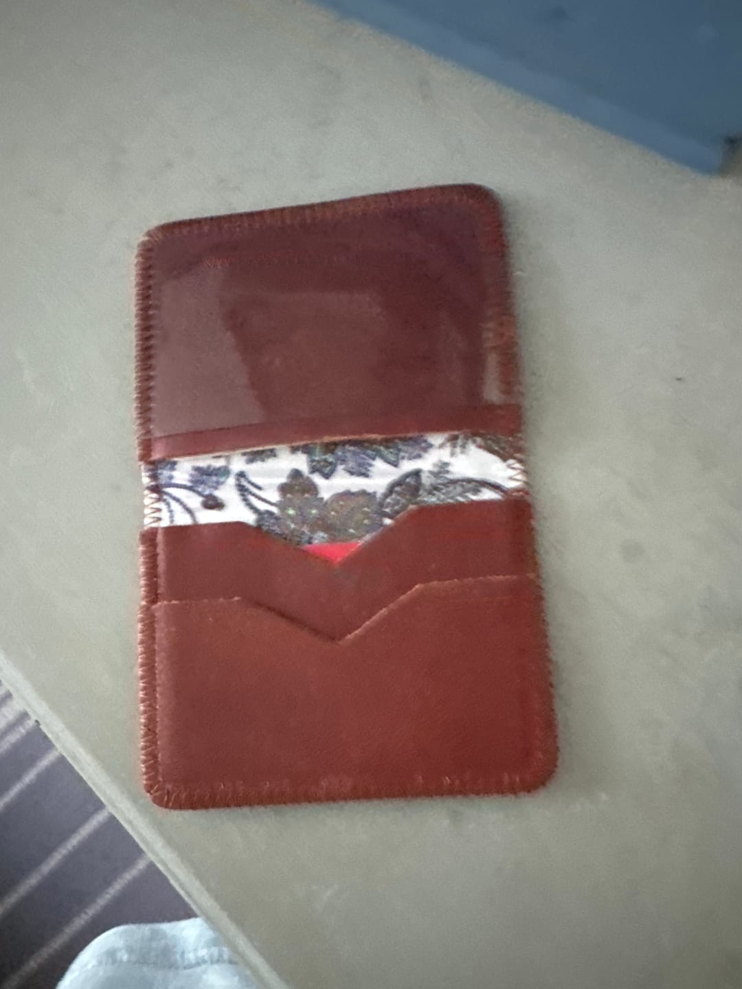 Customer photo review of Cognac Daily Wallet (Seconds)