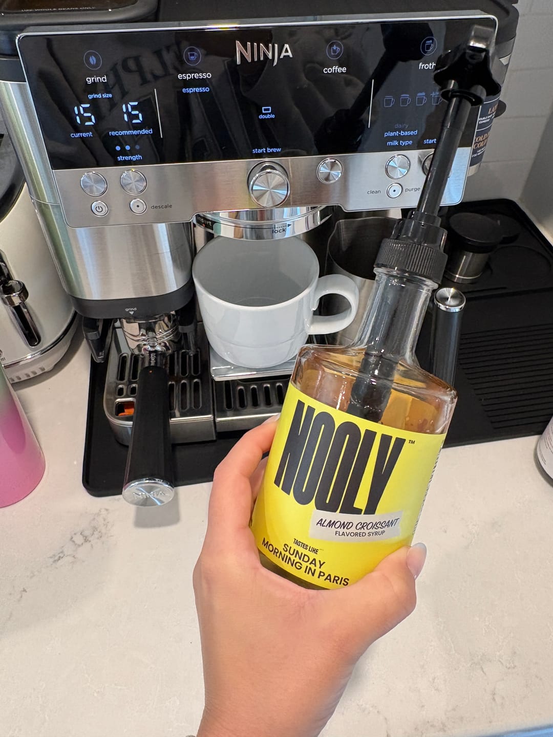 Customer photo review of Almond Croissant Syrup