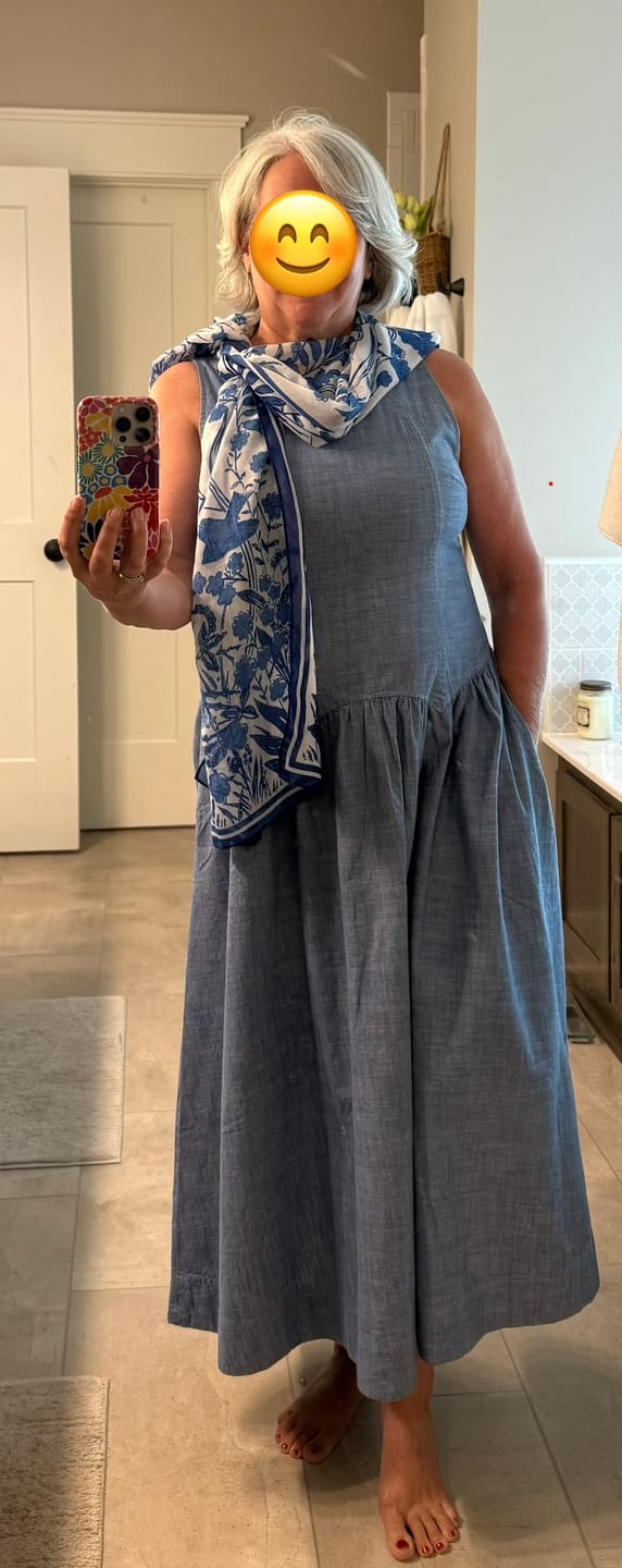 Customer photo review of Floret All-Season Scarf