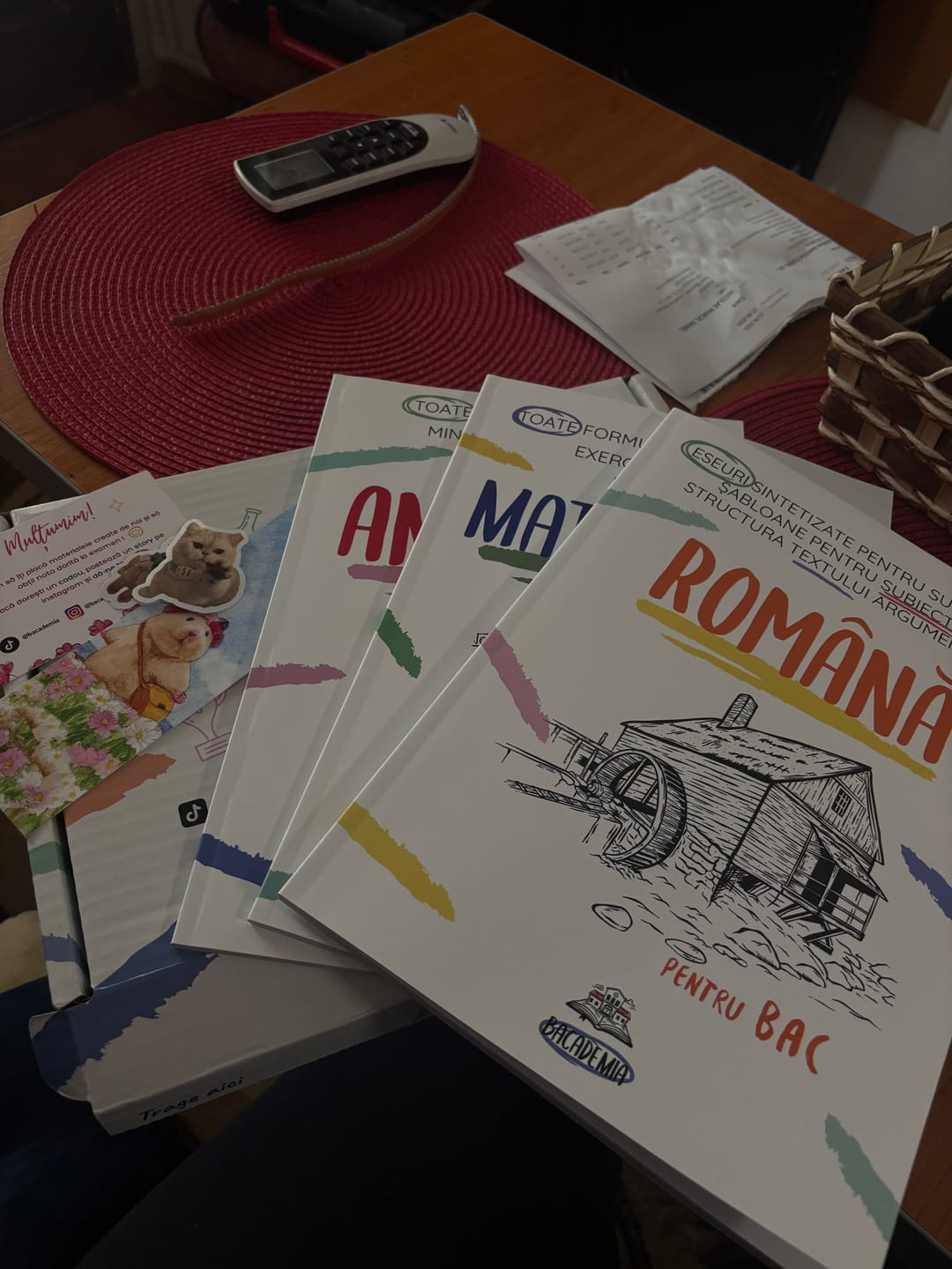 Customer photo review of Pachet Bacalaureat (Română + Matematică + Anatomie clasele XI-XII) Bacademia
