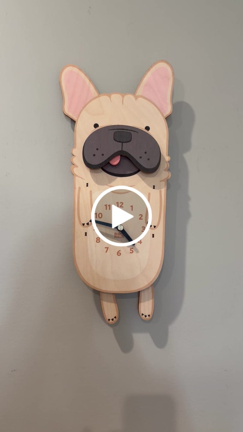 Customer video review of Louie the French Bulldog Pendulum Clock