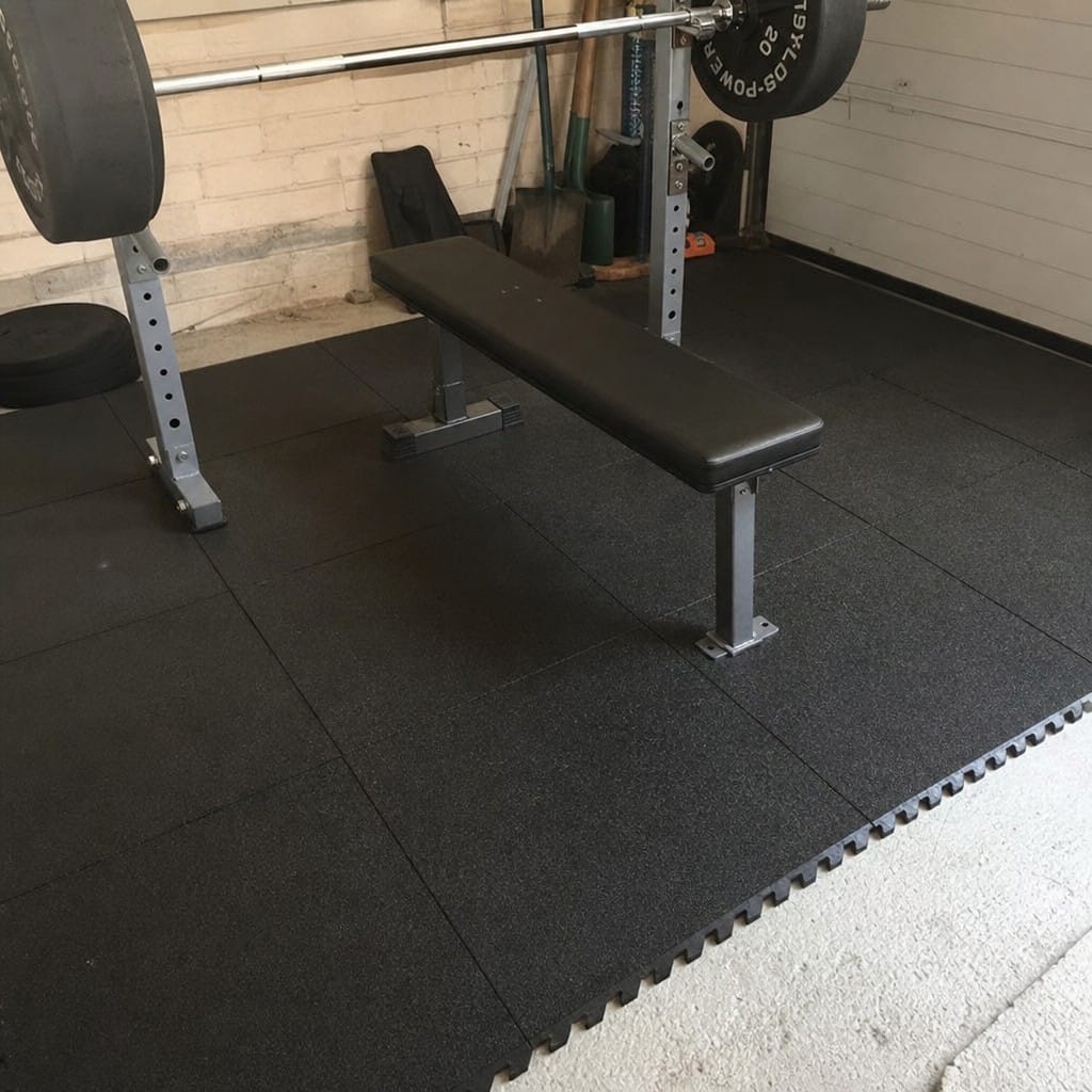 Customer photo review of Interlocking Gym Tiles UK | 17mm Rubber Gym Mats | 80kg Drop Rated