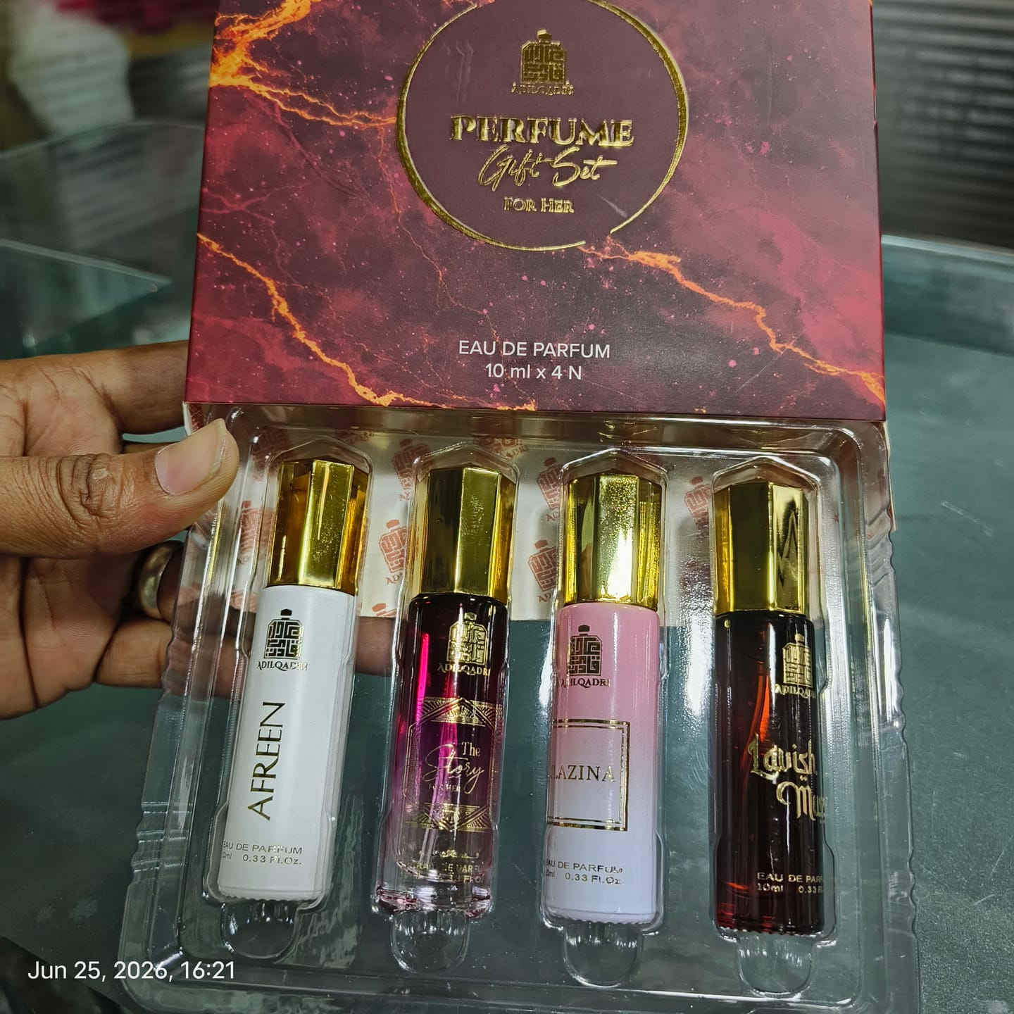 Customer photo review of Perfume Gift Set For Women 4 Pcs Set of Premium Perfume Spray