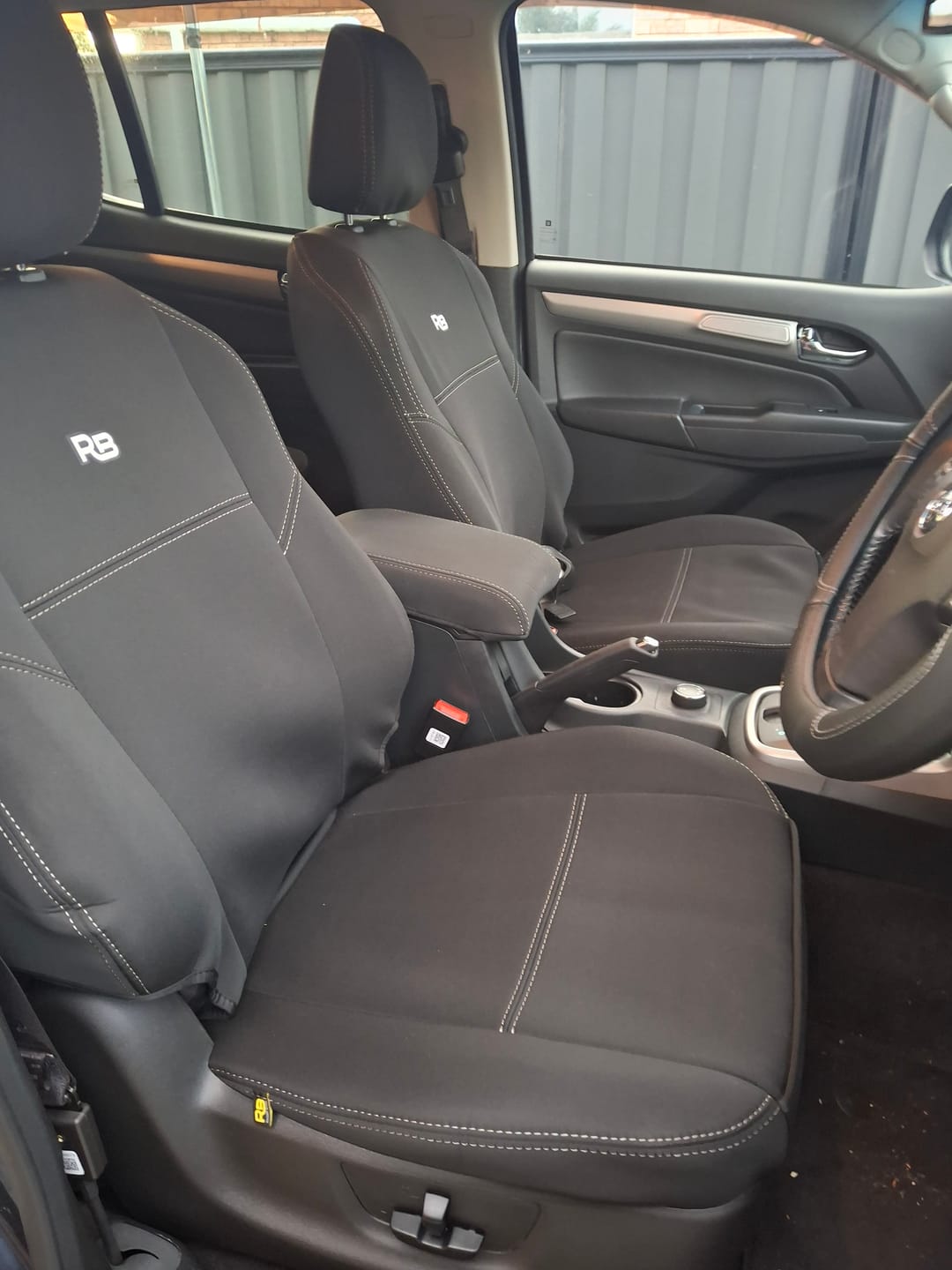 Customer photo review of Holden Colorado 7 / Trailblazer - GP4 Neoprene 2nd Row Seat Covers (Made to Order)