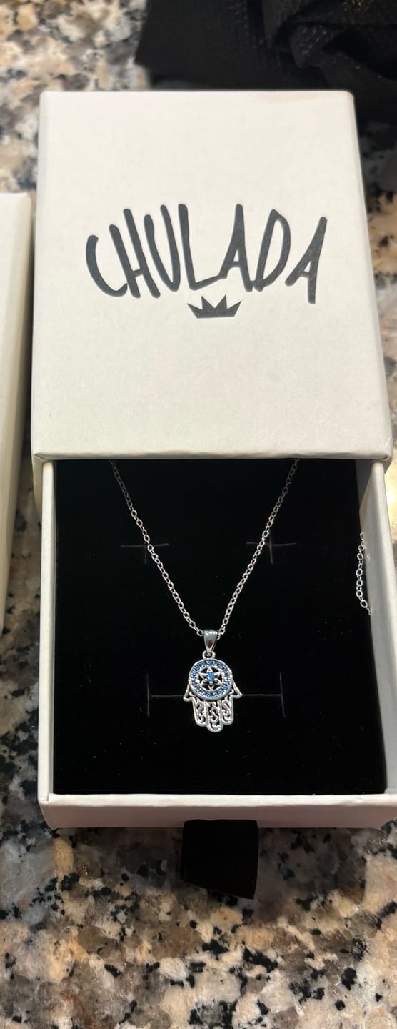 Customer photo review of Collar Mano de Fátima - Plata .925