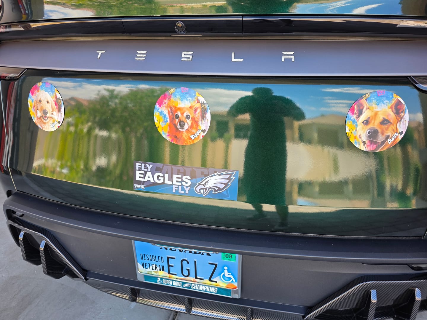 Customer photo review of Graffiti - Personalized Car Magnet