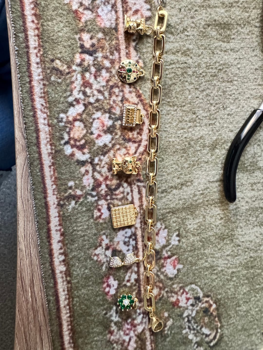 Customer photo review of 7 CHARM Bracelet Bundle-Pick Your Charms TT LIVE (Bracelet or Clips)