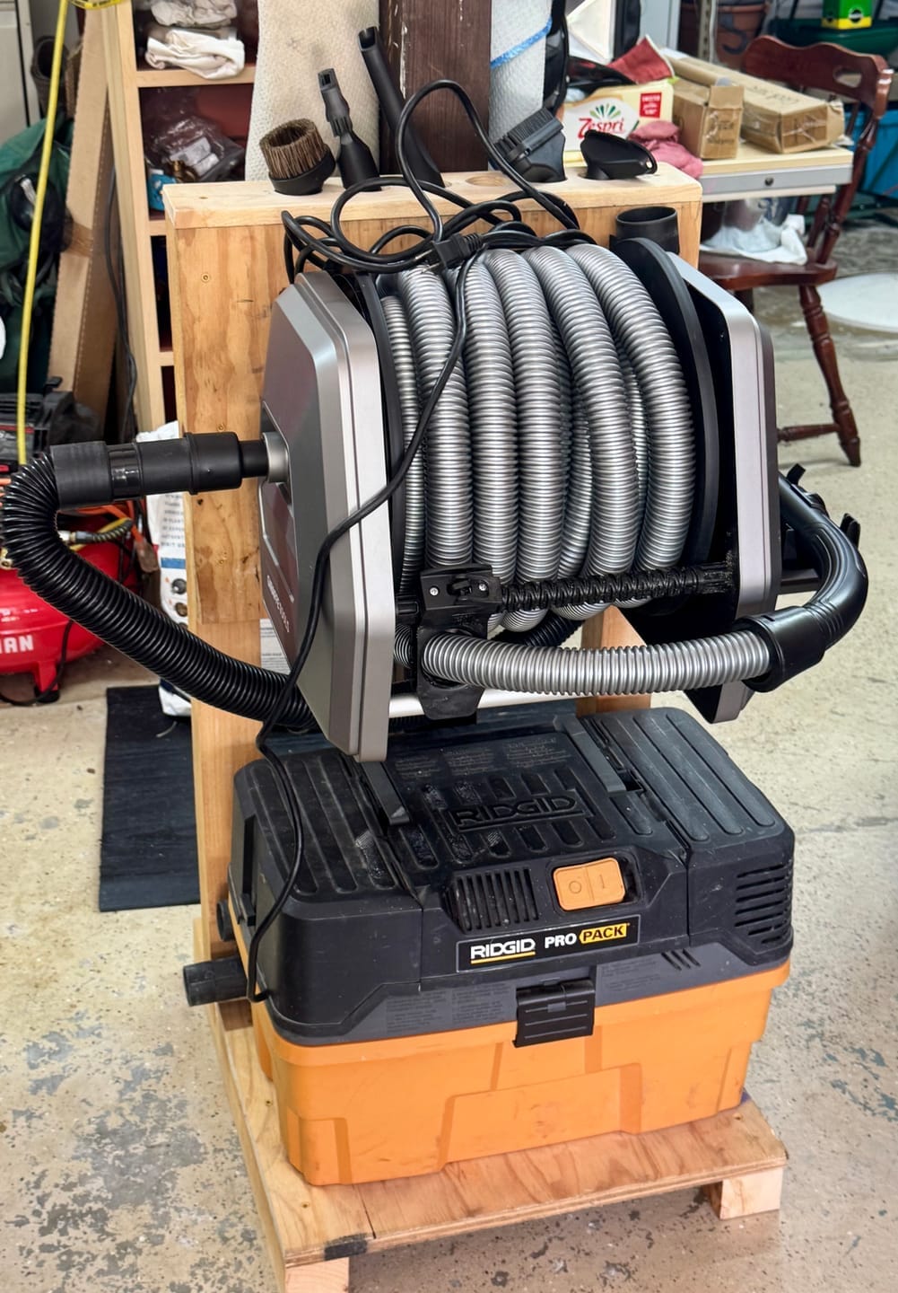 Customer photo review of Retractable Vacuum Extension Hose Reel–10m–32mm