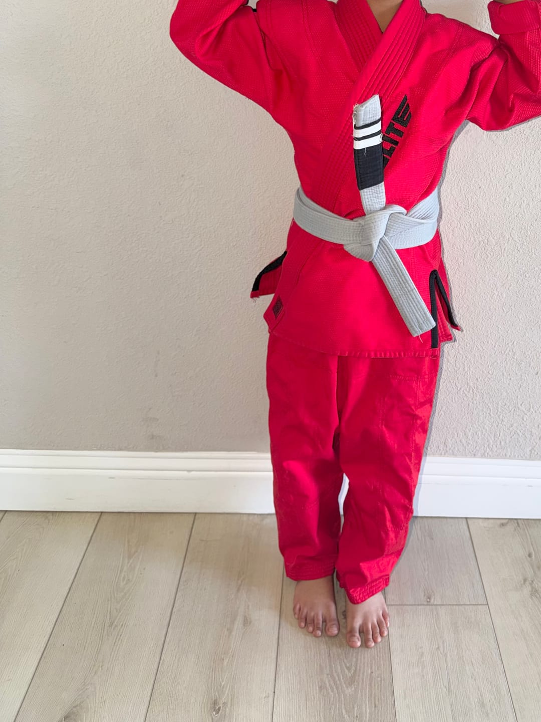 Customer photo review of Core Red Brazilian Jiu Jitsu Kids BJJ Gi