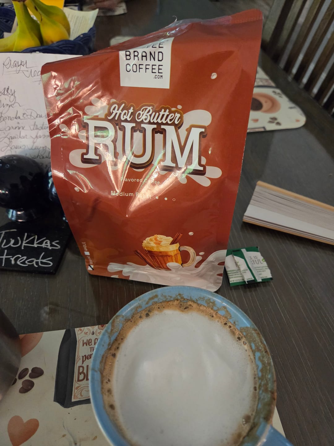 Customer photo review of Hot Butter Rum Flavored Coffee