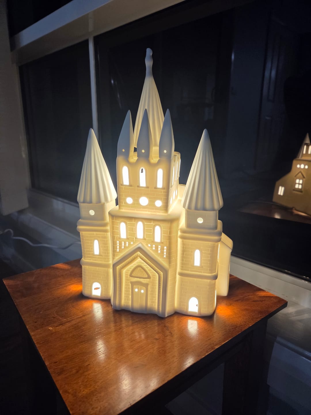Customer photo review of Belleek Living Fairytale Castle Luminaire