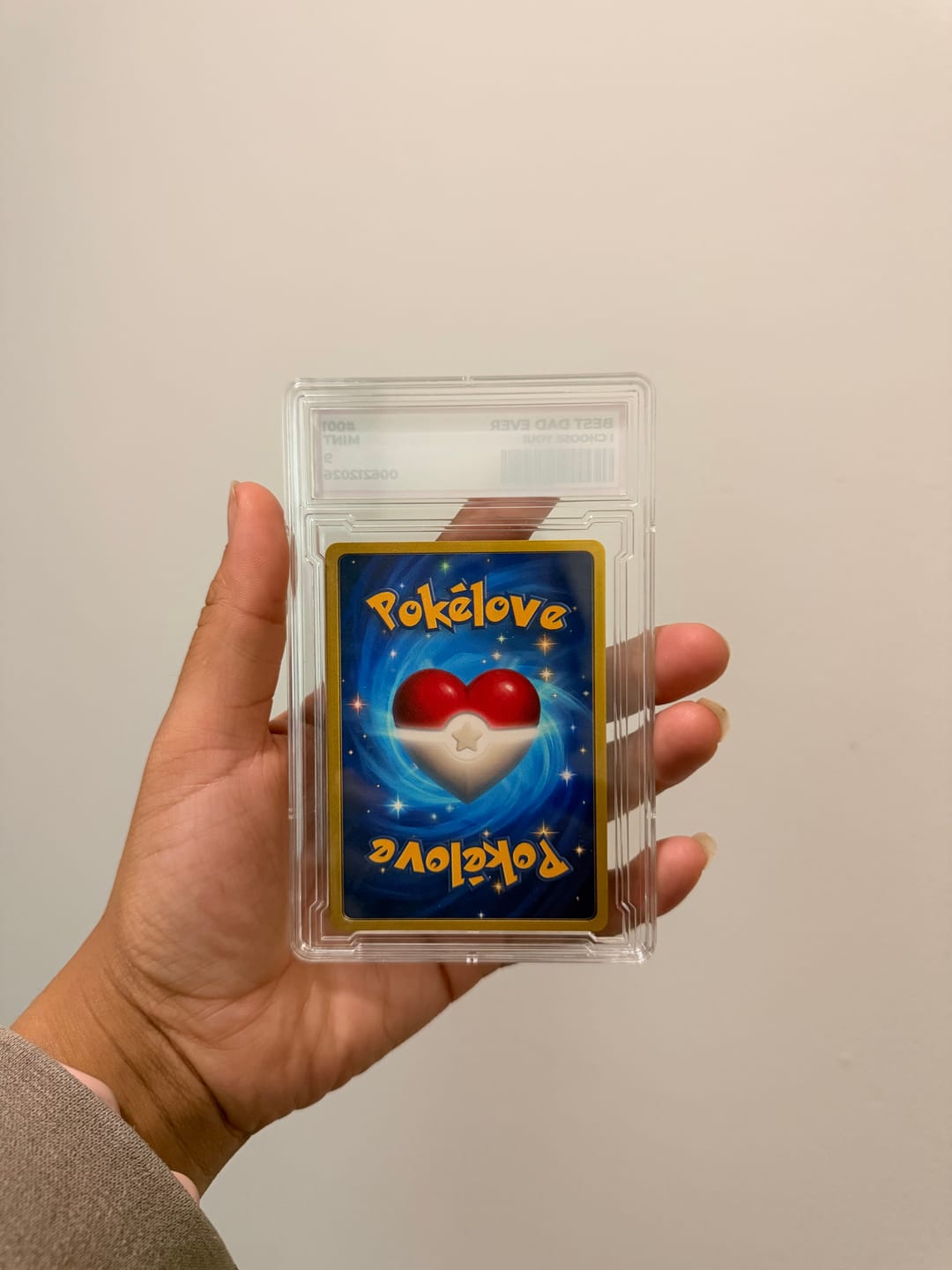 Customer photo review of 2026 Happy Father's Day Custom Pokémon Card - Comic Anime Style Personalized Pokémon Card for Dad - Perfect Gift for Dad - CPC-115