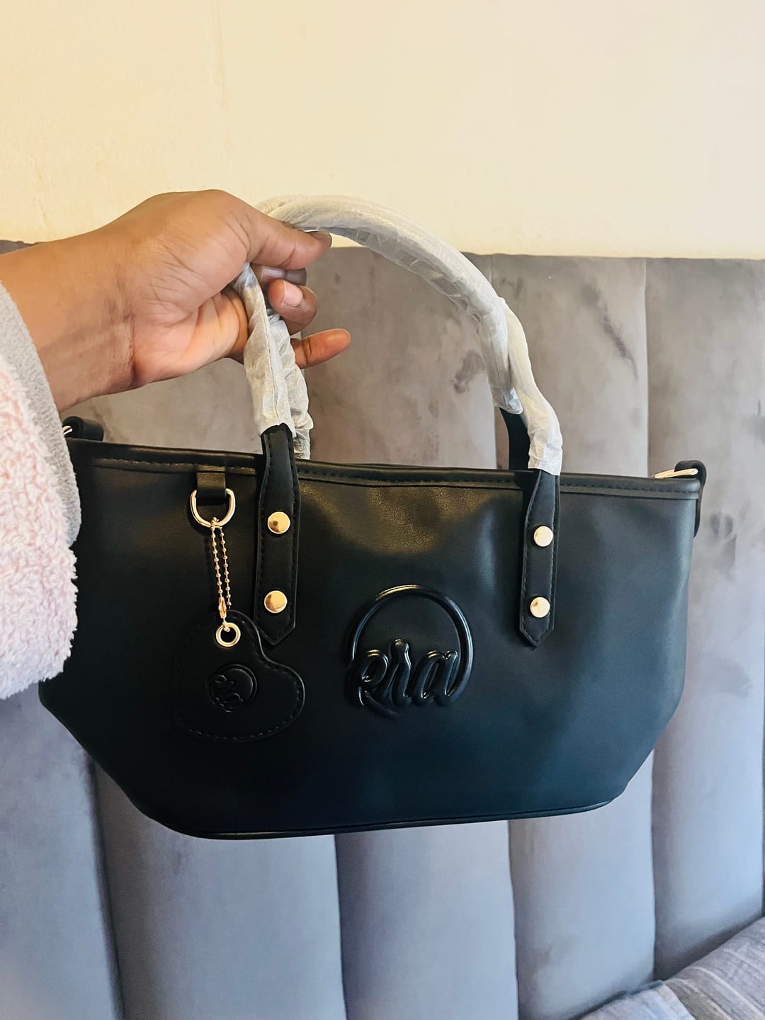 Customer photo review of Black Mini Era Tote Bag