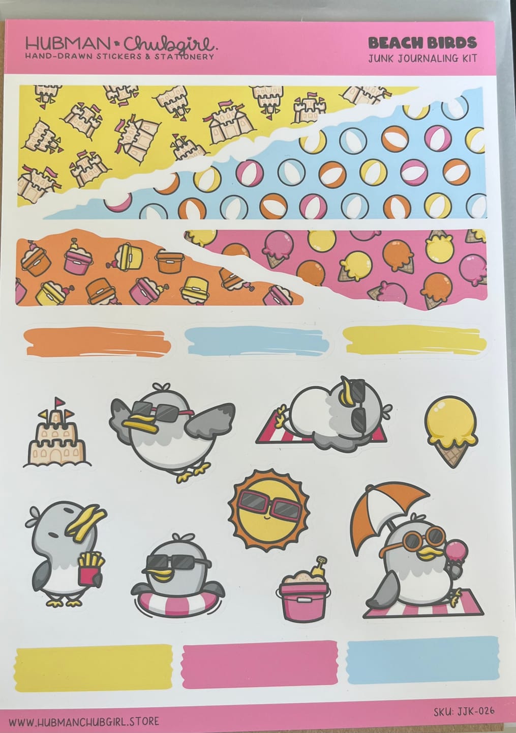 Customer photo review of Beach Birds Junk Journaling Kit