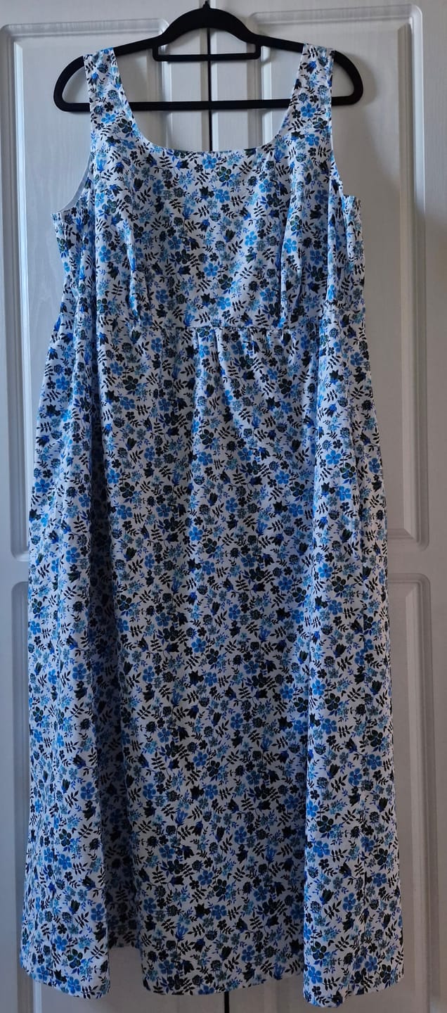 Customer photo review of Delicate Flowers and Leaves Cotton Poplin Fabric