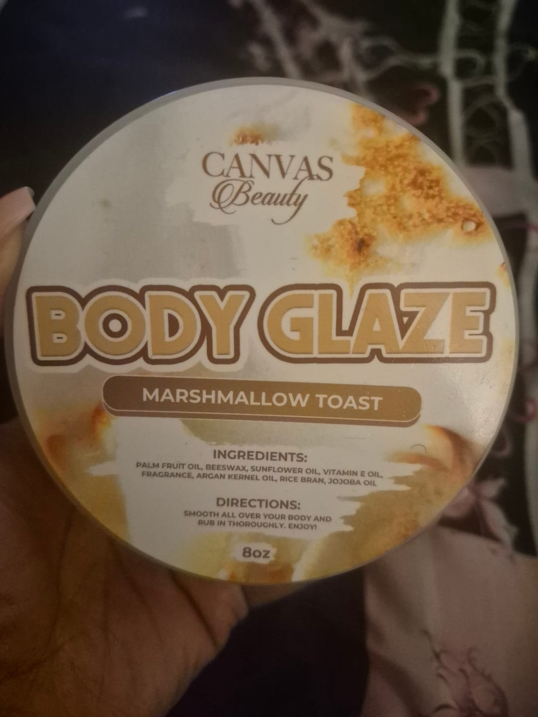 Customer photo review of (NEW) BODY GLAZE: MARSHMALLOW TOAST