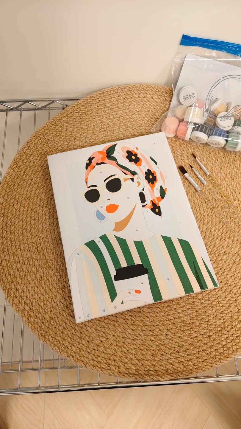 Customer photo review of 6 Mini Paintings -  Femme Forte Set