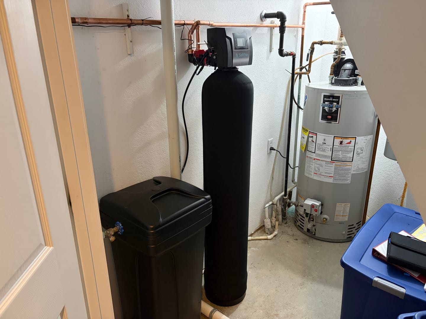 Customer photo review of SoftPro® Elite Smart HE Water Softener for City Water (Industry's Best Softener & Filter Combo)