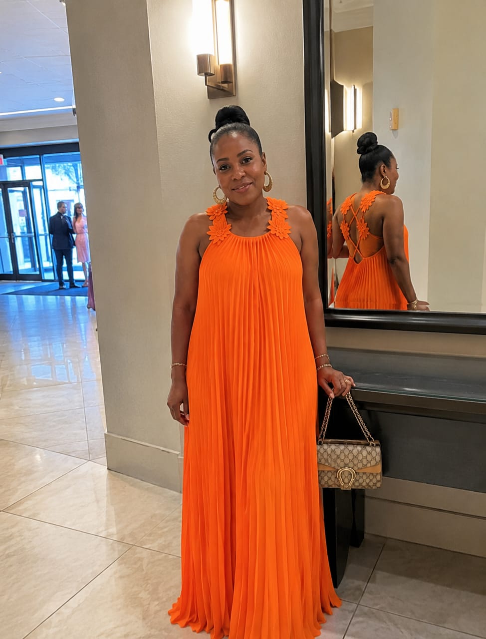 Customer photo review of The Monaco Dress | ORANGE
