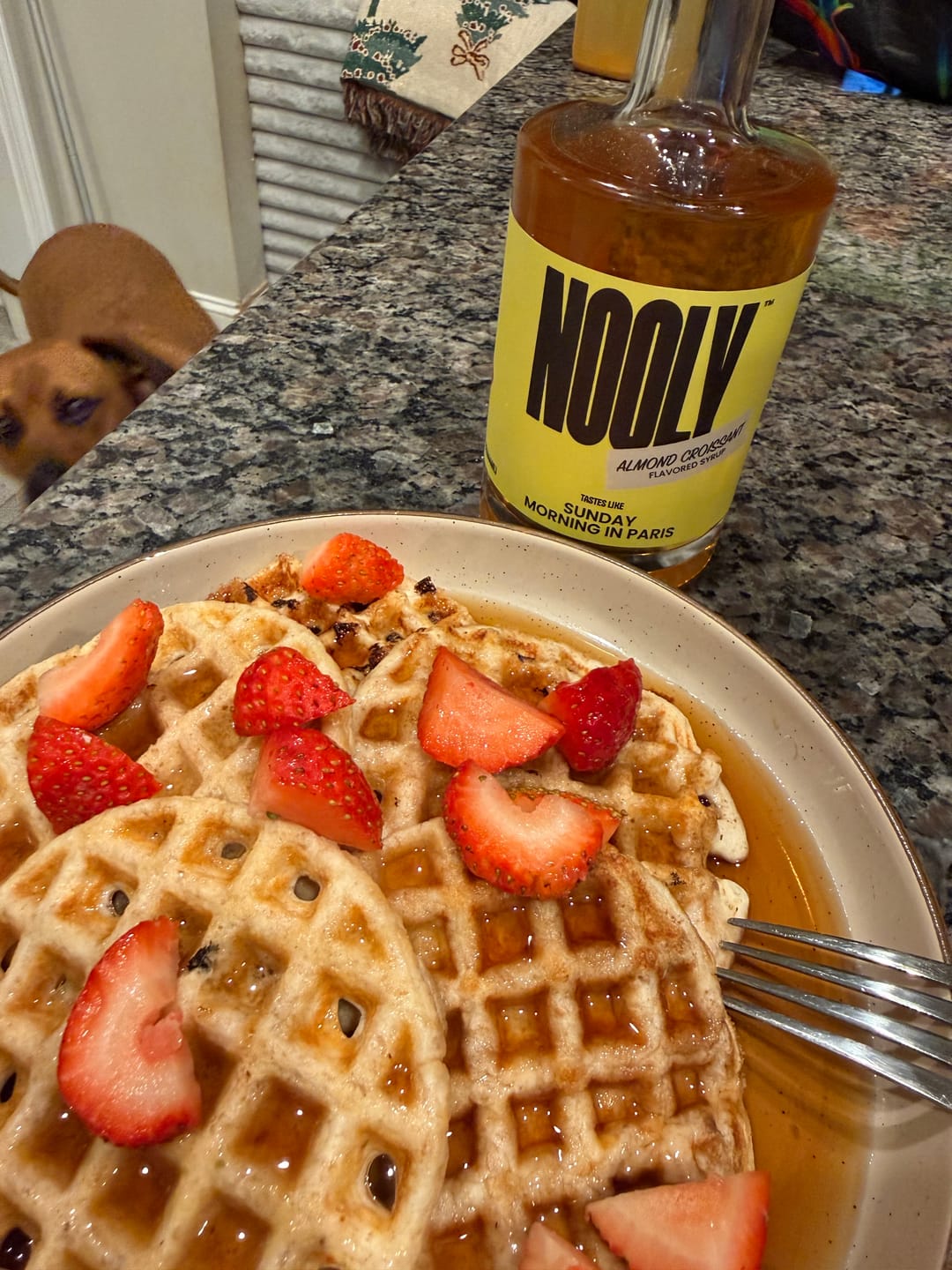 Customer photo review of Almond Croissant Syrup
