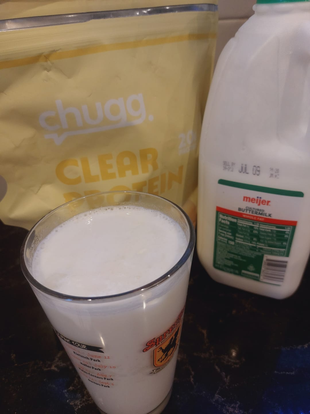 Customer photo review of Clear Protein Lemon Sorbet