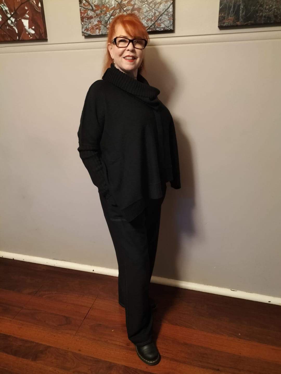 Customer photo review of BOXY RIB SLEEVE KNIT
