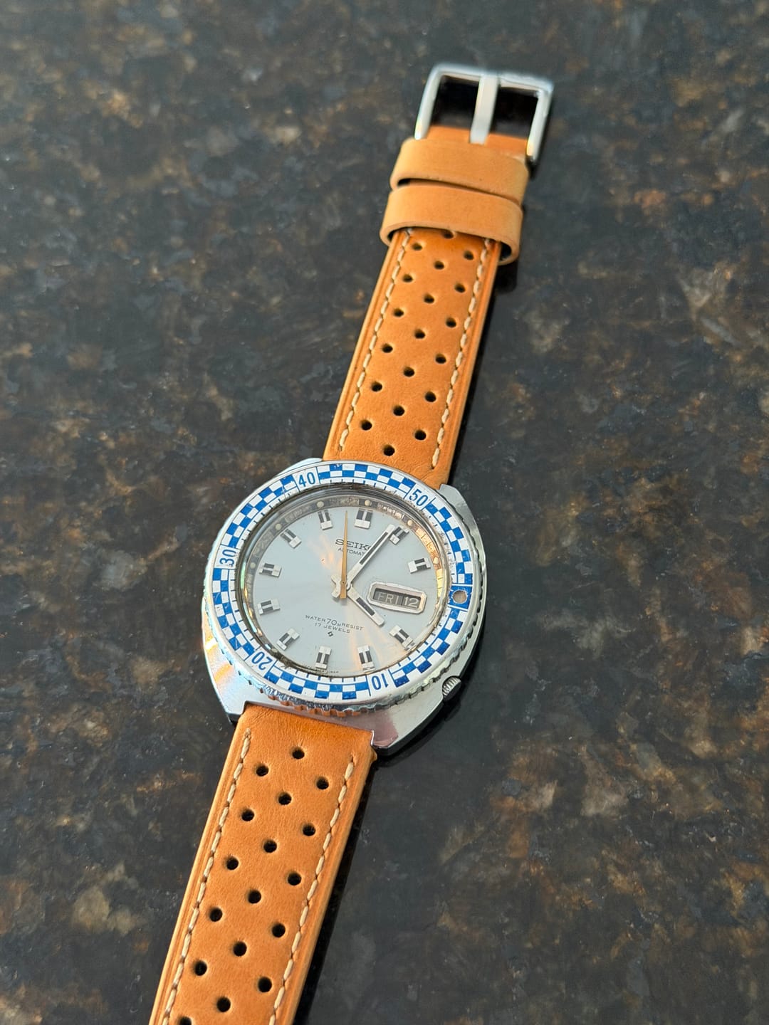 Customer photo review of Leather Sport Grip - Caution Tan