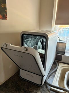 Customer photo review of Capsule Dishwasher